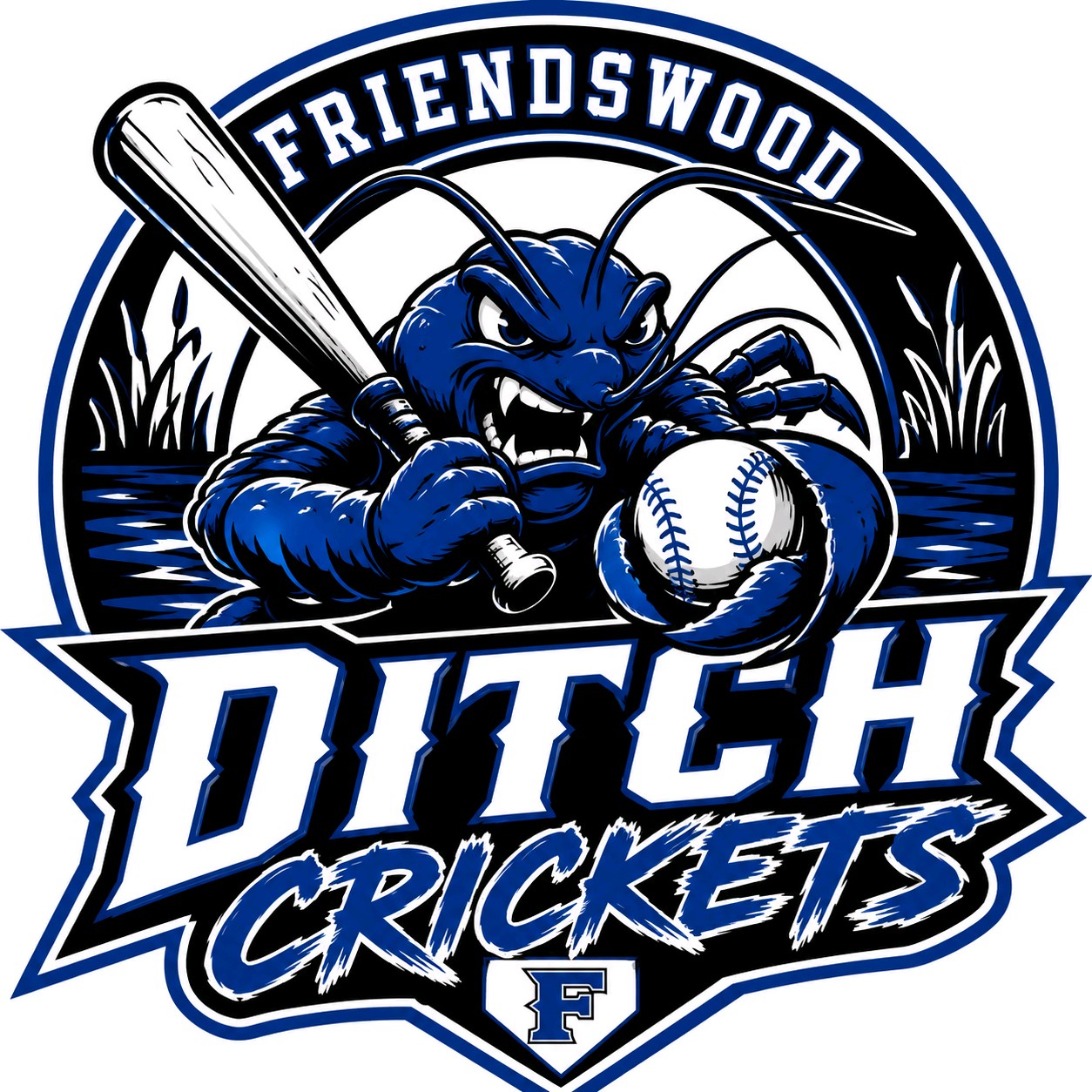 Friendswood Ditch Crickets Logo